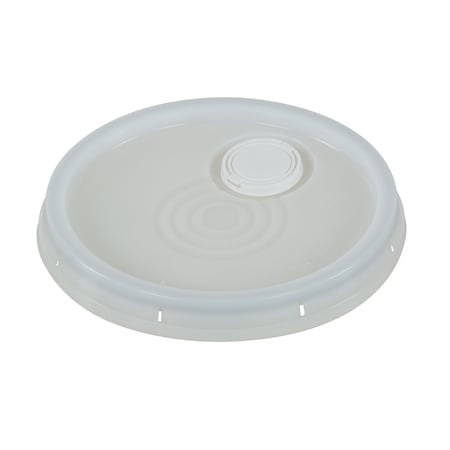 Vestil Spout Top with Tear Tab for Sizes 3-1/2, 5 and 6 Gal, White LID-54-PWST